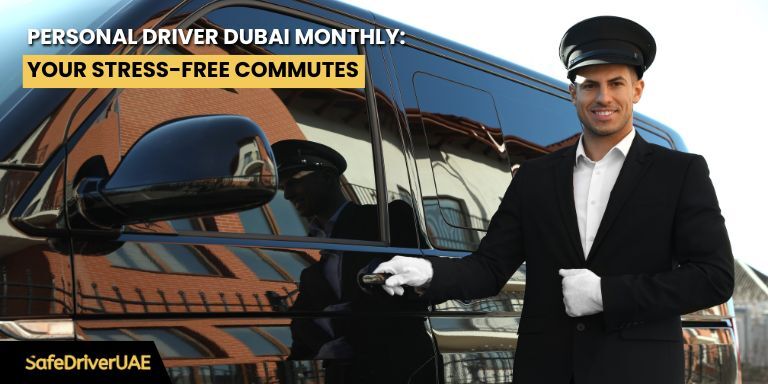 A personal driver assisting a passenger into a car, offering convenience and stress-free monthly commutes in Dubai