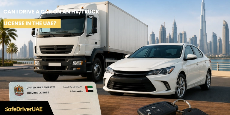 Can I Drive a Car on an HVTruck License in the UAE