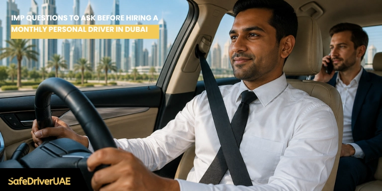 Imp Questions to Ask Before Hiring a Monthly Personal Driver in Dubai