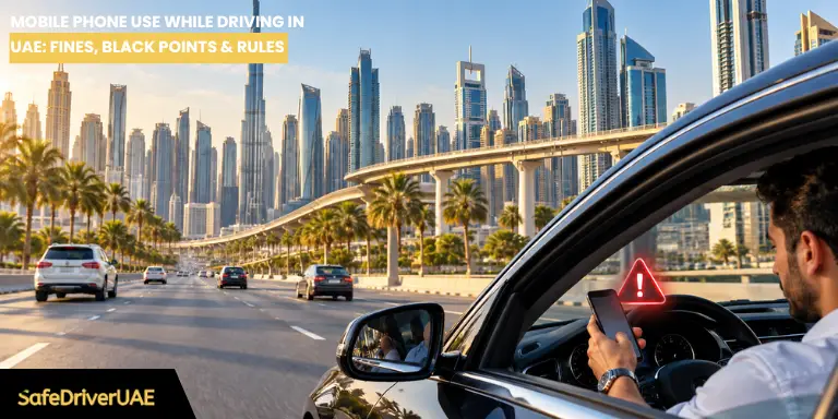 Mobile Phone Use While Driving in UAE Fines, Black Points & Rules